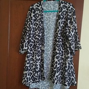 Pink Milly Leopard print Kimono- Small